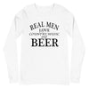 Real Men Love Country Music And Beer - Long Sleeve Tee - real men t-shirts, Men funny T-shirts, Men sport & fitness Tshirts, Men hoodies & sweats