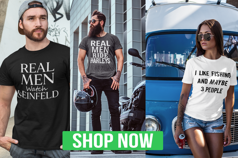 Sports, funny & fitness real men T-shirts, women, hats & more
