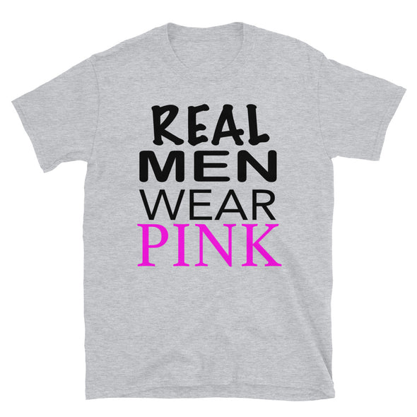 Real Men Wear Pink - T-Shirt - real men t-shirts, Men funny T-shirts, Men sport & fitness Tshirts, Men hoodies & sweats