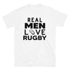 Real Men Love Rugby - T-Shirt - real men t-shirts, Men funny T-shirts, Men sport & fitness Tshirts, Men hoodies & sweats
