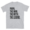 Papa The Man The Myth The Legend T-Shirt - real men t-shirts, Men funny T-shirts, Men sport & fitness Tshirts, Men hoodies & sweats