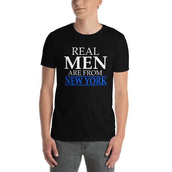 Real Men Are From New York - T-Shirt - real men t-shirts, Men funny T-shirts, Men sport & fitness Tshirts, Men hoodies & sweats