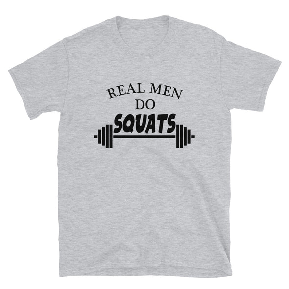 Real Men Do Squats T-Shirt - real men t-shirts, Men funny T-shirts, Men sport & fitness Tshirts, Men hoodies & sweats