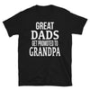Great Dads Get Promoted To Grandpa - T-Shirt - real men t-shirts, Men funny T-shirts, Men sport & fitness Tshirts, Men hoodies & sweats