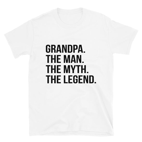 Grandpa, The Men, The Myth, The Legend - T-Shirt - real men t-shirts, Men funny T-shirts, Men sport & fitness Tshirts, Men hoodies & sweats