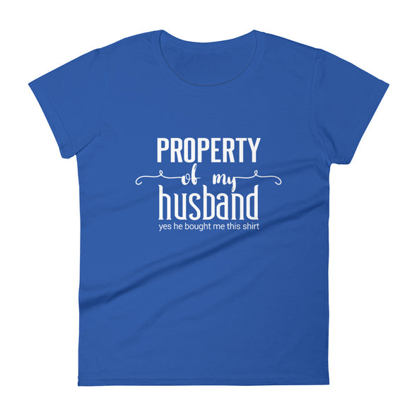 Property Of My Husband - Women T-shirt - real men t-shirts, Men funny T-shirts, Men sport & fitness Tshirts, Men hoodies & sweats