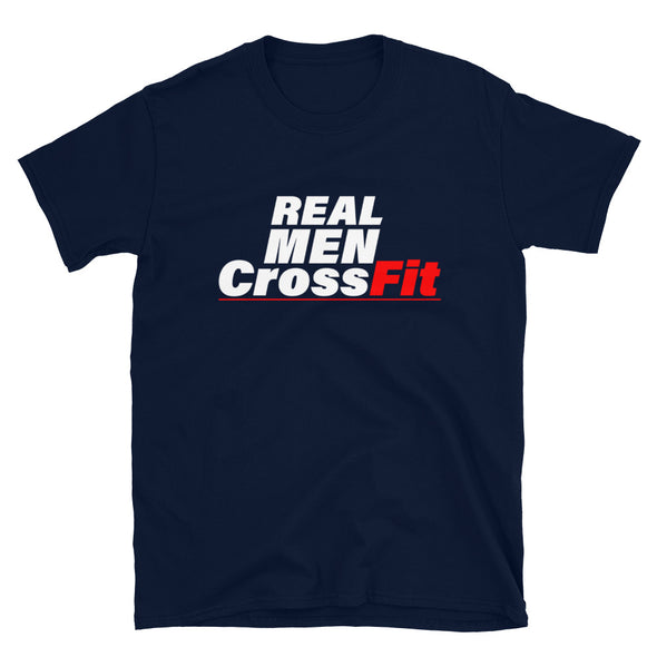 Real Men CrossFit - T-Shirt - real men t-shirts, Men funny T-shirts, Men sport & fitness Tshirts, Men hoodies & sweats