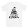 Joy Hope Love Peace Christmas - Unisex T-Shirt, Buffalo Plaid xmas tshirt - real men t-shirts, Men funny T-shirts, Men sport & fitness Tshirts, Men hoodies & sweats