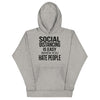 Social Distancing Is Easy When You Hate People - Hoodie - real men t-shirts, Men funny T-shirts, Men sport & fitness Tshirts, Men hoodies & sweats