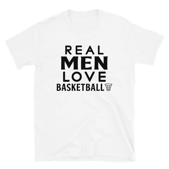 Real Men Love Basketball - T-Shirt - real men t-shirts, Men funny T-shirts, Men sport & fitness Tshirts, Men hoodies & sweats