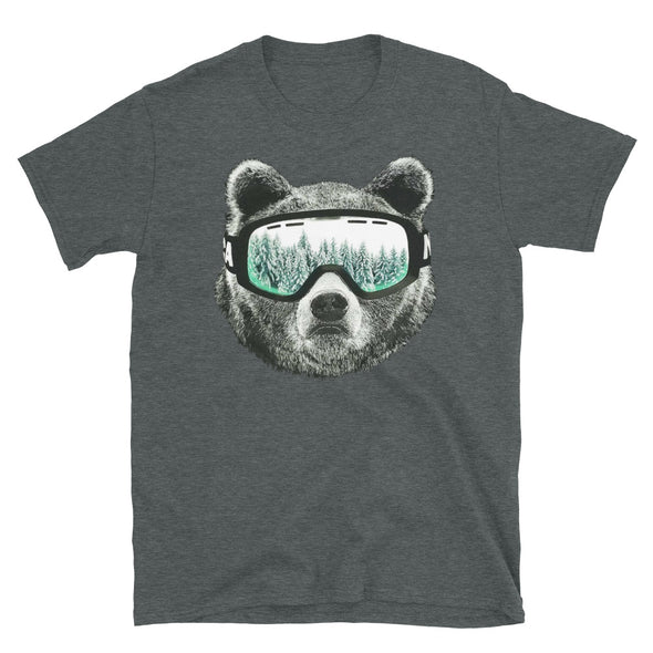 Papa Bear with Ski Glasses - T-Shirt - real men t-shirts, Men funny T-shirts, Men sport & fitness Tshirts, Men hoodies & sweats