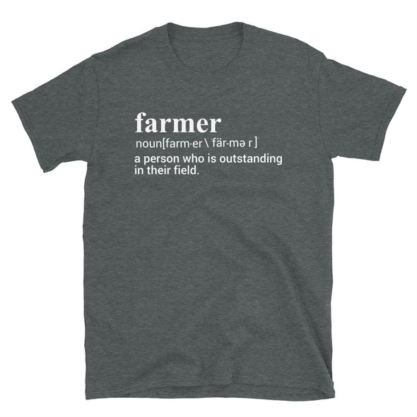 Definition of a farmer Unisex T-Shirt - real men t-shirts, Men funny T-shirts, Men sport & fitness Tshirts, Men hoodies & sweats