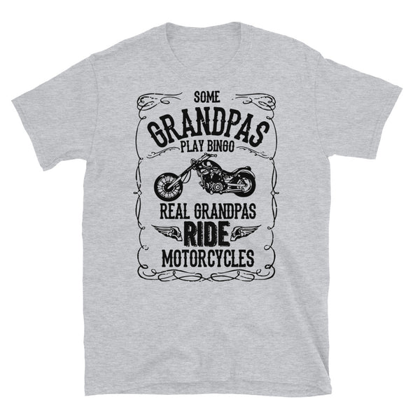 Real Grandpas Ride Motorcycles T-Shirt - real men t-shirts, Men funny T-shirts, Men sport & fitness Tshirts, Men hoodies & sweats