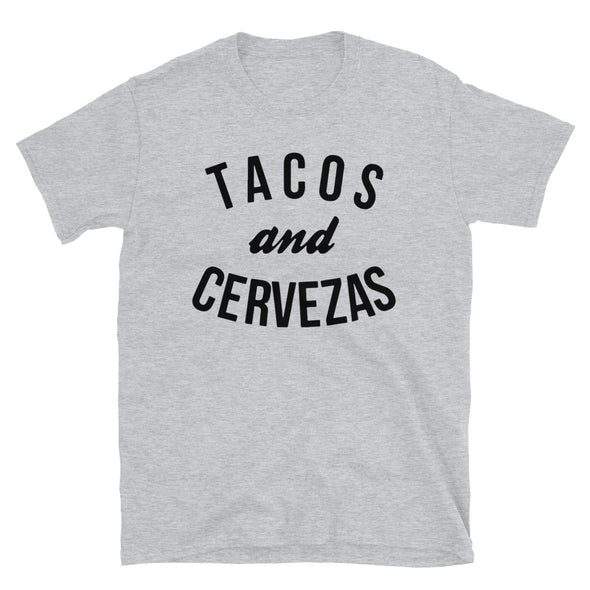 Tacos and Cervezas Unisex T-Shirt - real men t-shirts, Men funny T-shirts, Men sport & fitness Tshirts, Men hoodies & sweats
