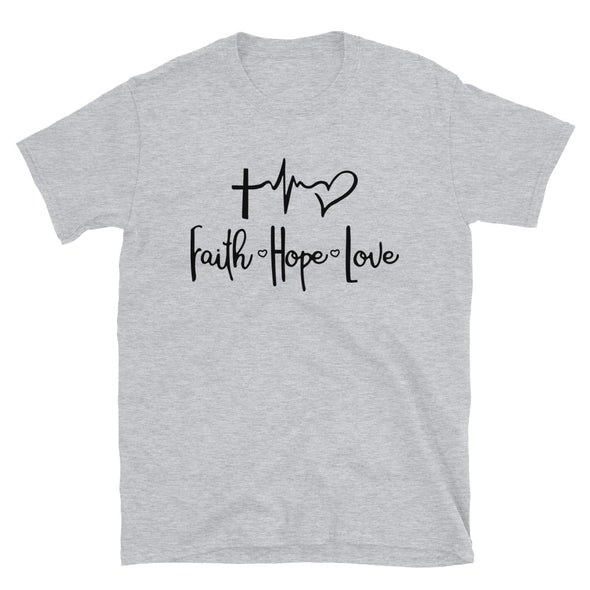 Faith, hope, Love Unisex T-Shirt - real men t-shirts, Men funny T-shirts, Men sport & fitness Tshirts, Men hoodies & sweats